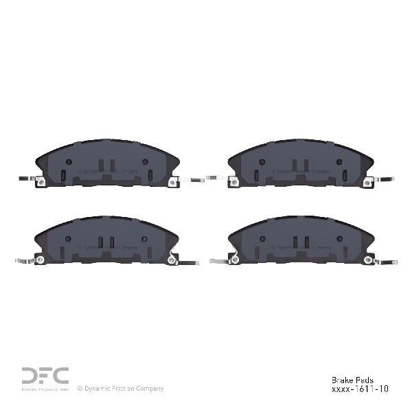 2013-2019 Ford Flex Disc Brake Pad Set - Front (Dynamic Friction)