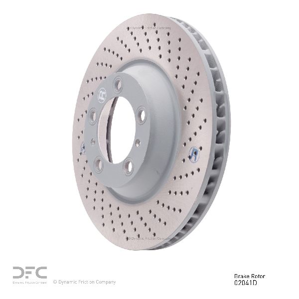 2002-2008 Porsche 911 Disc Brake Rotor - Front Right (Dynamic Friction)