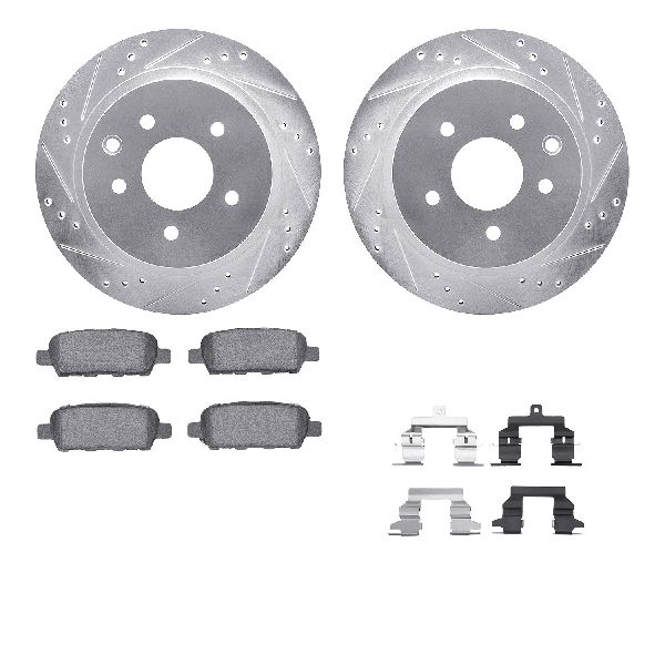 2008-2013 Nissan Rogue Disc Brake Kit - Rear (Dynamic Friction)