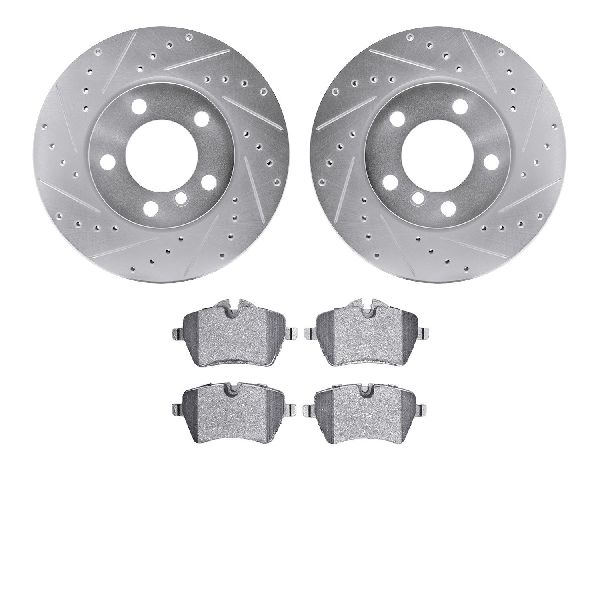 2013-2016 Mini Cooper Paceman Disc Brake Kit - Front (Dynamic Friction)
