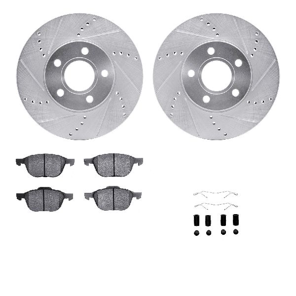 2012-2013 Volvo C30 Disc Brake Kit - Front (Dynamic Friction)