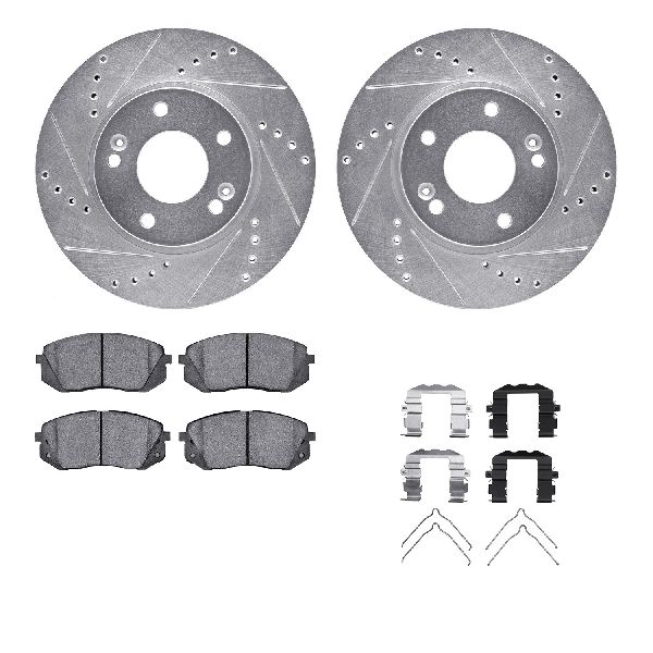 2020-2023 Kia Forte5 Disc Brake Kit - Front (Dynamic Friction)