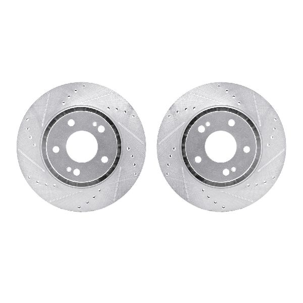 2009-2015 Mitsubishi Lancer Disc Brake Rotor Set - Front (Dynamic Friction)