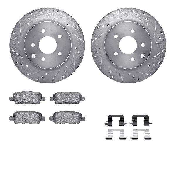 2008-2012 INFINITI EX35 Disc Brake Kit - Rear (Dynamic Friction)