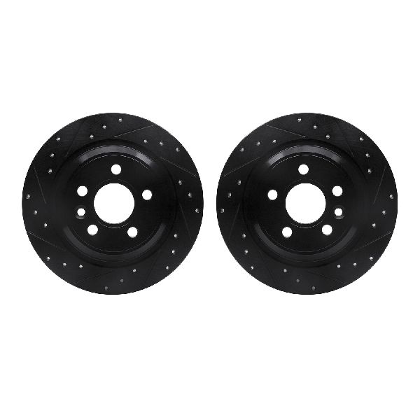 2008-2016 Volvo S80 Disc Brake Rotor Set - Rear (Dynamic Friction)