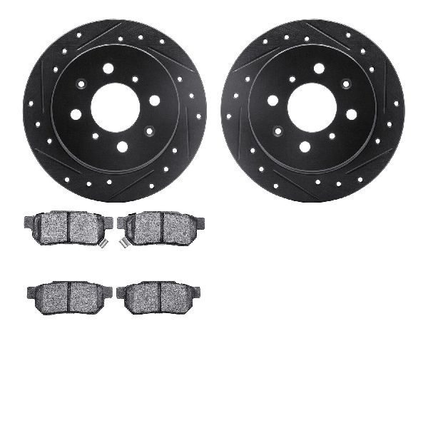 1988-1991 Honda Prelude Disc Brake Kit - Rear (Dynamic Friction)