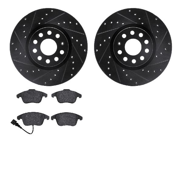 2015-2018 Audi Q3 Disc Brake Kit - Front (Dynamic Friction)