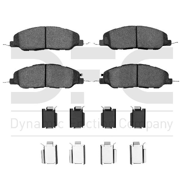 2005-2014 Ford Mustang Disc Brake Pad Set - Front (Dynamic Friction)