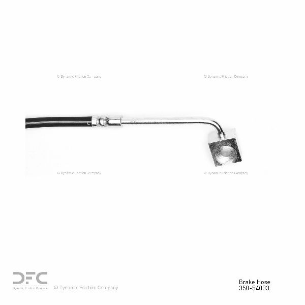 1984-1986 Ford Mustang Brake Hydraulic Hose - Front Right (Dynamic Friction)