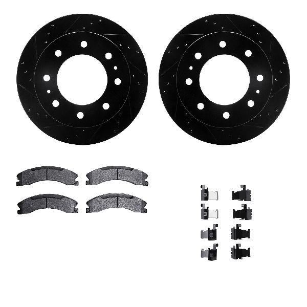 2011-2019 GMC Sierra 2500 HD Disc Brake Kit - Rear (Dynamic Friction)