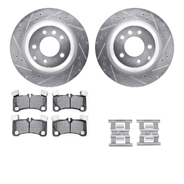 2008-2010 Porsche Cayenne Disc Brake Kit - Rear (Dynamic Friction)