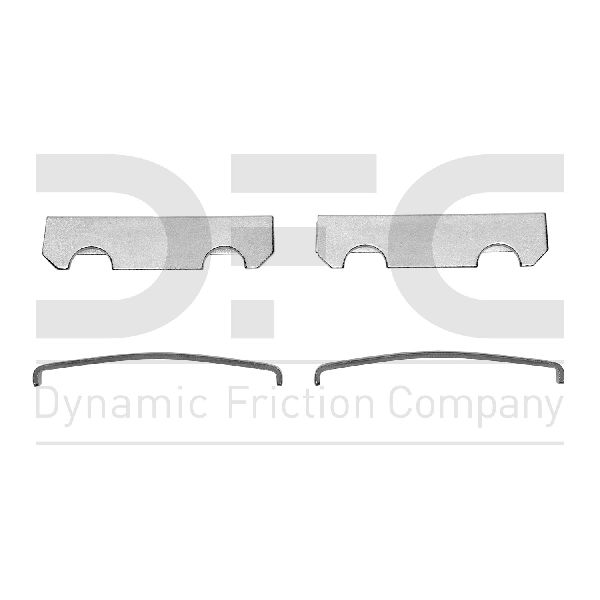 2001-2002 GMC C3500HD Disc Brake Hardware Kit - Front or Rear (Dynamic Friction)