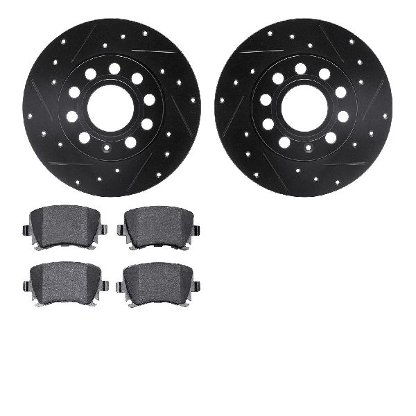 2005-2010 Volkswagen Jetta Disc Brake Kit - Rear (Dynamic Friction)