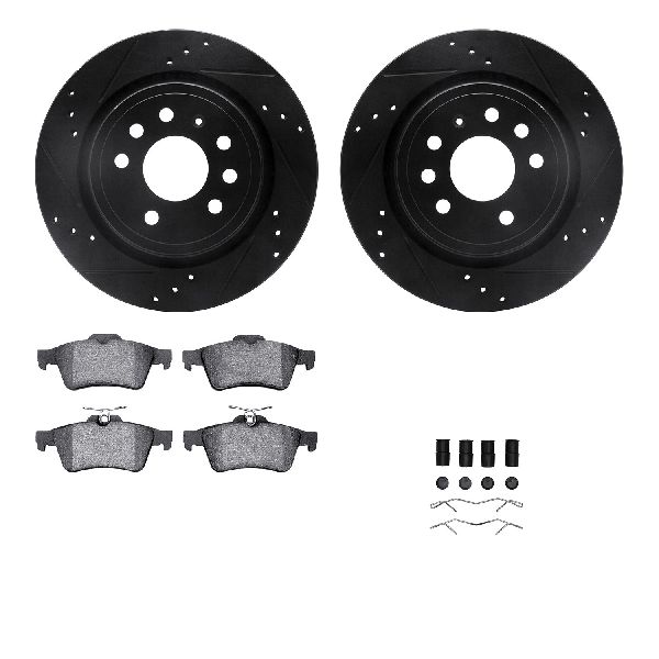 2003 Saab 9-3 Disc Brake Kit - Rear (Dynamic Friction)