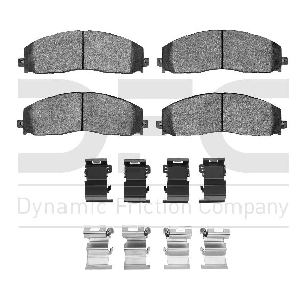 2011-2022 Ford F-350 Super Duty Disc Brake Pad Set - Front (Dynamic Friction)