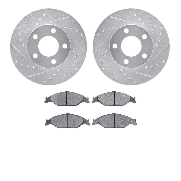 1999-2004 Ford Mustang Disc Brake Kit - Front (Dynamic Friction)