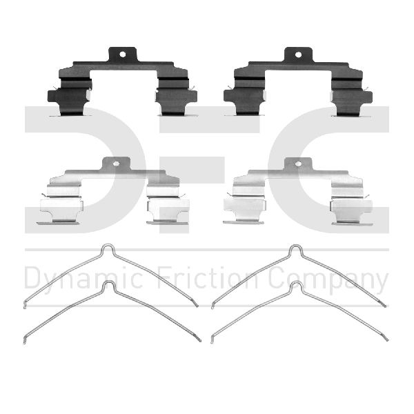 2004-2017 Nissan Quest Disc Brake Hardware Kit - Front (Dynamic Friction)