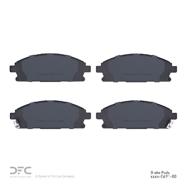 2004-2017 Nissan Quest Disc Brake Pad Set - Front (Dynamic Friction)