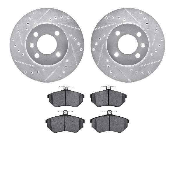 1990-1997 Volkswagen Passat Disc Brake Kit - Front (Dynamic Friction)