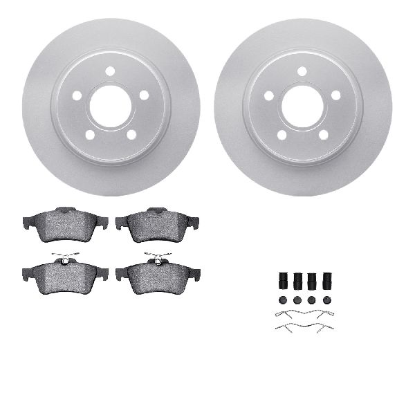 2004-2011 Volvo S40 Disc Brake Kit - Rear (Dynamic Friction)