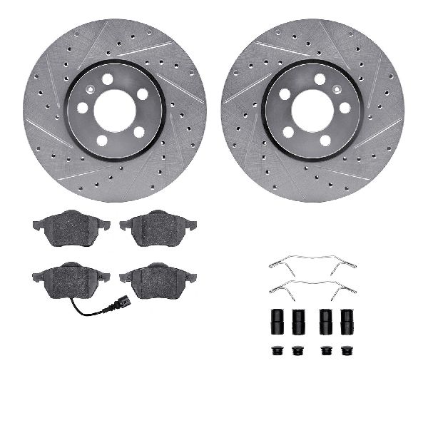 2000-2005 Volkswagen Jetta Disc Brake Kit - Front (Dynamic Friction)