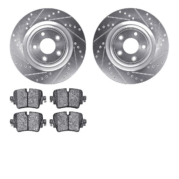2016-2019 Jaguar XJ Disc Brake Kit - Rear (Dynamic Friction)