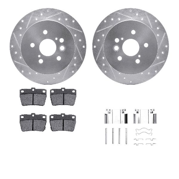 2004-2005 Toyota RAV4 Disc Brake Kit - Rear (Dynamic Friction)