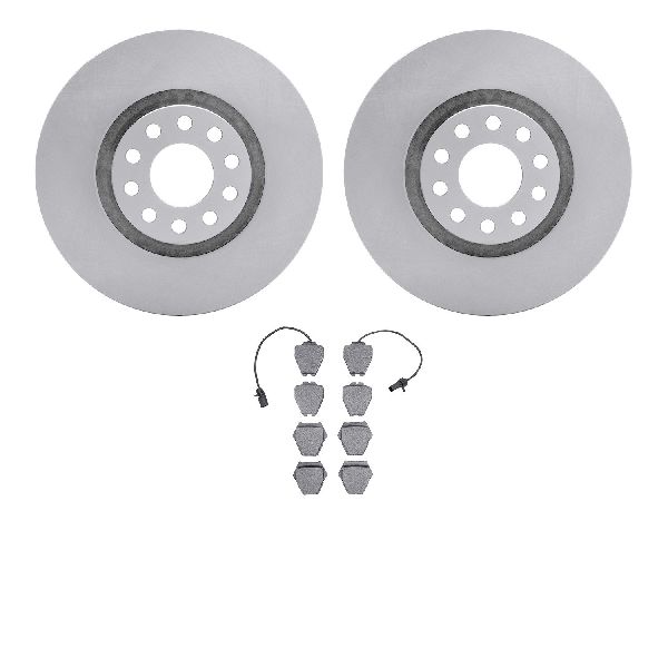 2002-2004 Volkswagen Passat Disc Brake Kit - Front (Dynamic Friction)
