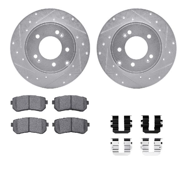 2016-2017 Hyundai Tucson Disc Brake Kit - Rear (Dynamic Friction)