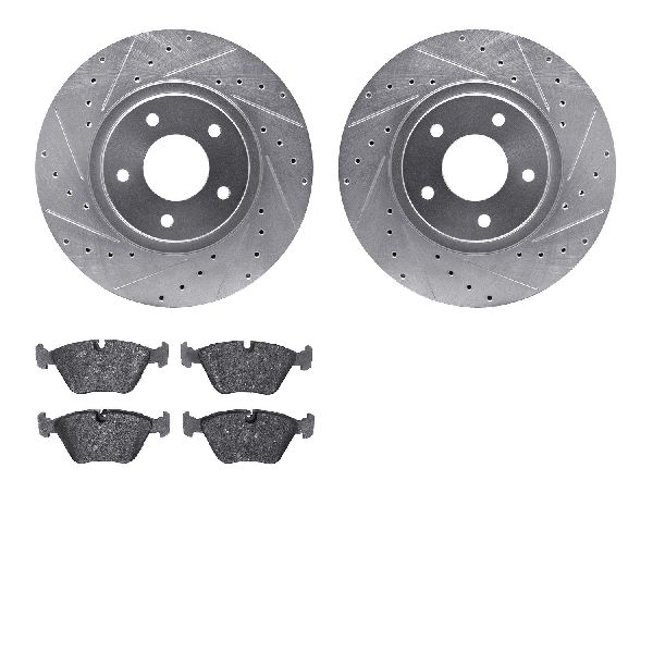 2005-2006 Jaguar XK8 Disc Brake Kit - Front (Dynamic Friction)