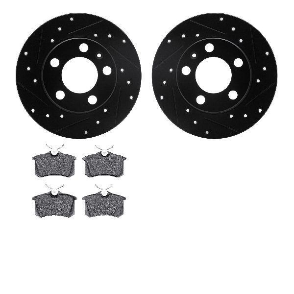 1998 Volkswagen Beetle Disc Brake Kit - Rear (Dynamic Friction)