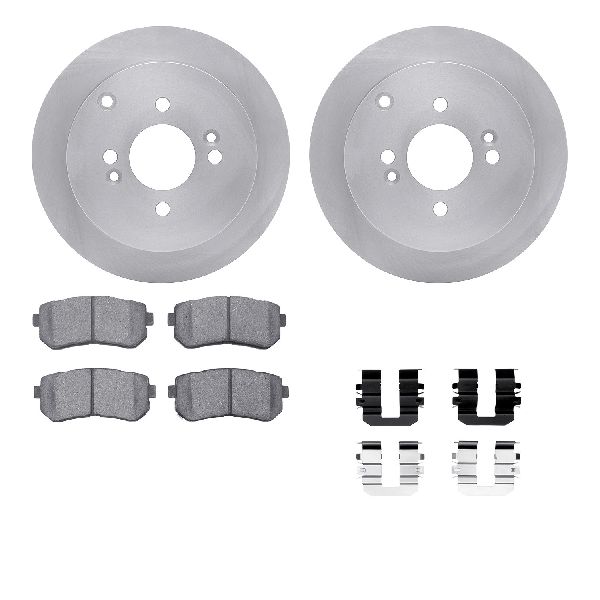 2006-2007 Hyundai Accent Disc Brake Kit - Rear (Dynamic Friction)