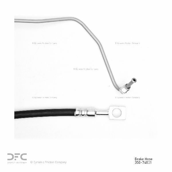 1999-2006 Audi TT Brake Hydraulic Hose - Rear Left Lower (Dynamic Friction)