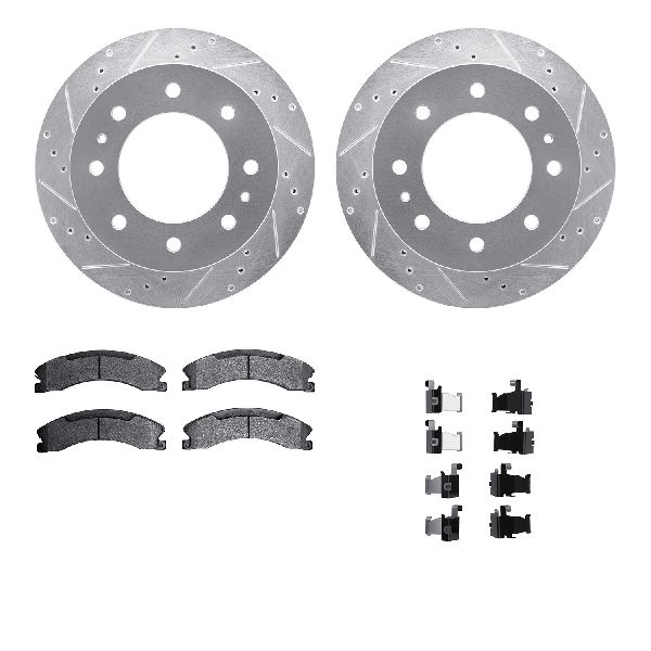 2011-2019 GMC Sierra 2500 HD Disc Brake Kit - Rear (Dynamic Friction)