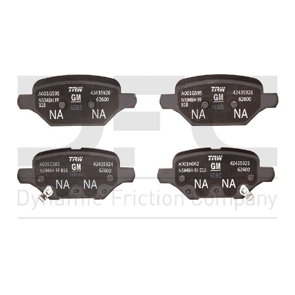 2018-2022 Chevrolet Trax Disc Brake Pad Set - Rear (Dynamic Friction)