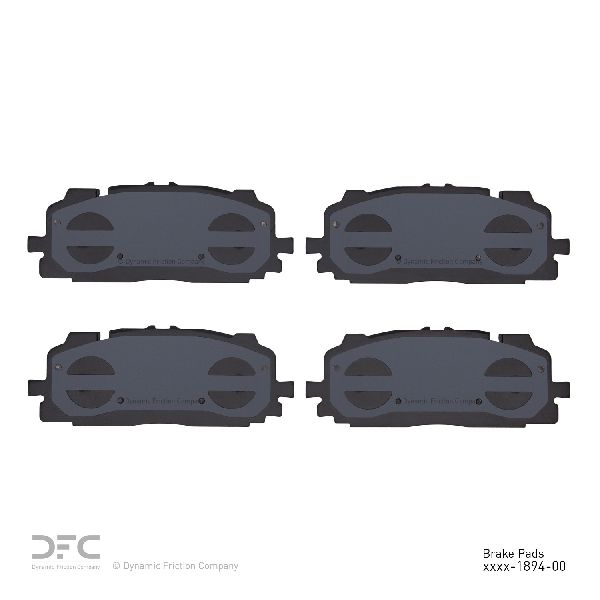 2017-2025 Audi Q7 Disc Brake Pad Set - Front (Dynamic Friction)