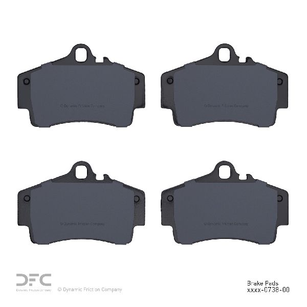 1997-2012 Porsche Boxster Disc Brake Pad Set - Rear (Dynamic Friction)