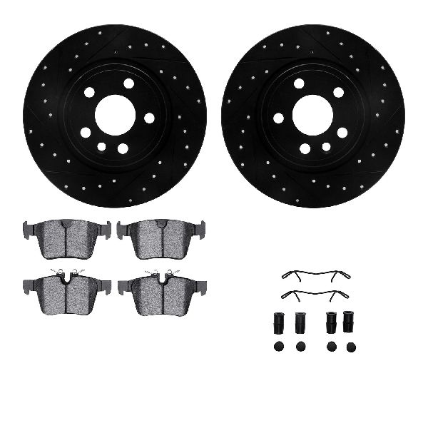 2018-2020 Jaguar E-Pace Disc Brake Kit - Rear (Dynamic Friction)