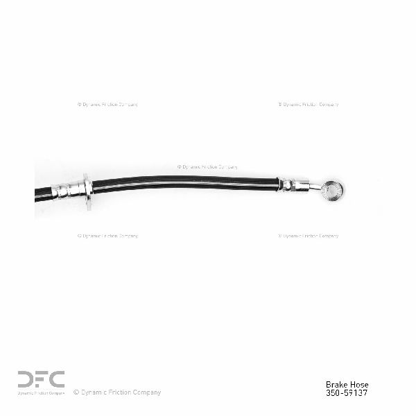 1992-2000 Honda Civic Brake Hydraulic Hose - Rear Left (Dynamic Friction)