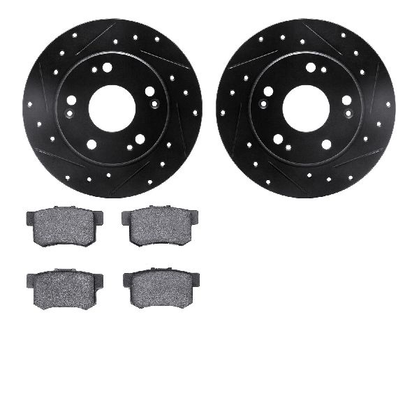 2004-2008 Acura TSX Disc Brake Kit - Rear (Dynamic Friction)