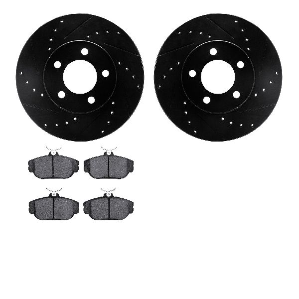 1994-2000 Mercury Sable Disc Brake Kit - Front (Dynamic Friction)