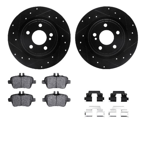 2014-2020 Mercedes-Benz GLA250 Disc Brake Kit - Rear (Dynamic Friction)