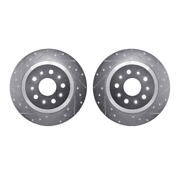 2018-2024 Jeep Wrangler Disc Brake Rotor Set - Rear (Dynamic Friction)