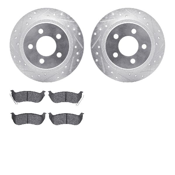 2003-2006 Jeep Wrangler Disc Brake Kit - Rear (Dynamic Friction)