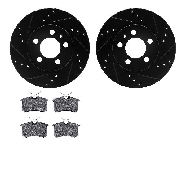 2004-2005 Volkswagen Jetta Disc Brake Kit - Rear (Dynamic Friction)