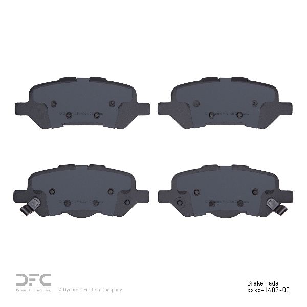 2009-2015 Toyota Venza Disc Brake Pad Set - Rear (Dynamic Friction)