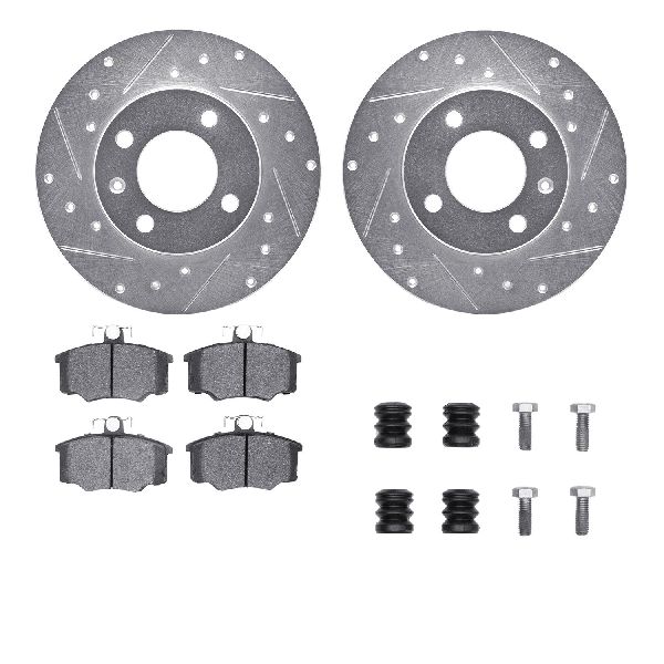 1980-1983 Audi 4000 Disc Brake Kit - Front (Dynamic Friction)