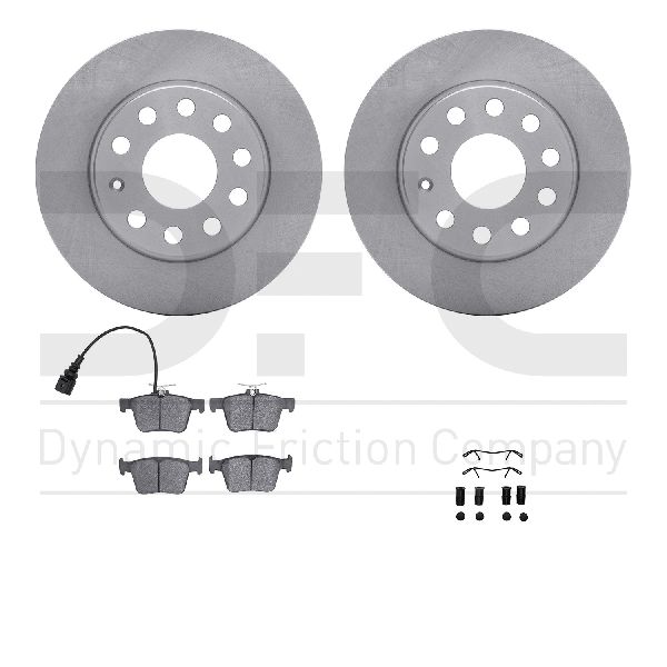 2019-2024 Volkswagen Jetta Disc Brake Kit - Rear (Dynamic Friction)