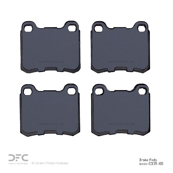 1994-1995 Mercedes-Benz C280 Disc Brake Pad Set - Rear (Dynamic Friction)