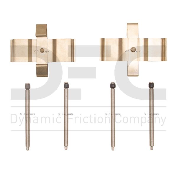 1992-2002 Dodge Viper Disc Brake Hardware Kit - Front (Dynamic Friction)